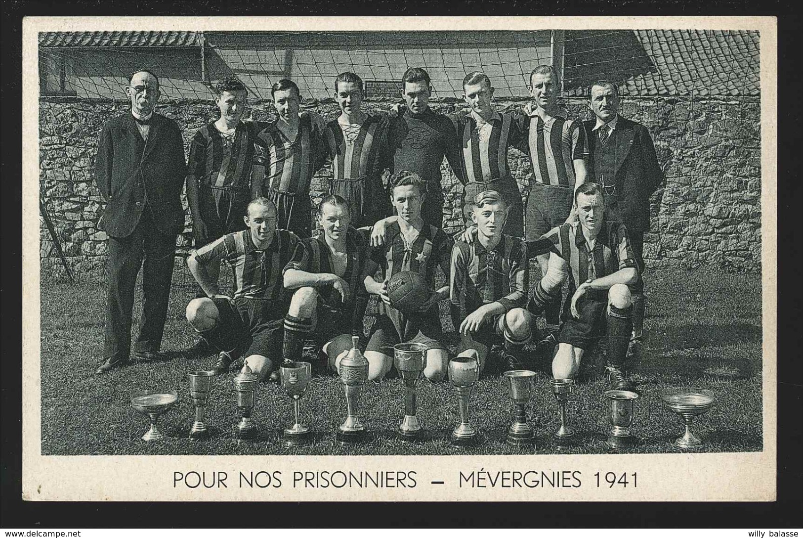 +++ CPA - " Pour Nos Prisonniers " - MEVERGNIES 1941 - Sport Football - Nels Bromurite  // - Brugelette
