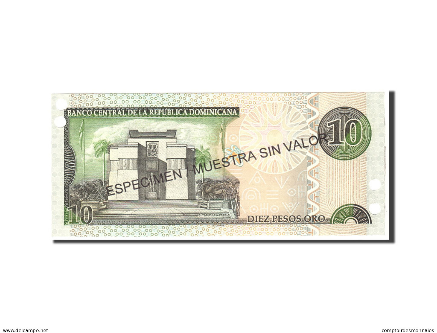 Billet, Dominican Republic, 10 Pesos Oro, 2002, Undated, KM:168s2, NEUF - Dominikanische Rep.