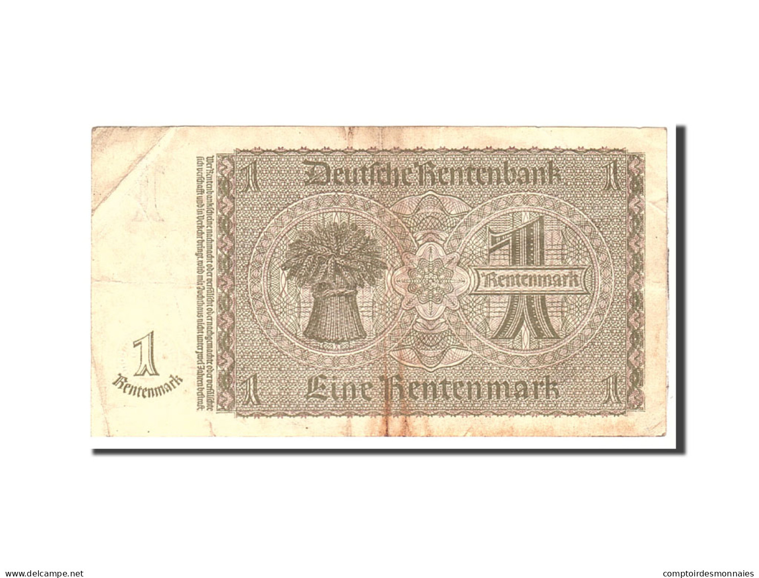 Billet, Allemagne, 1 Rentenmark, 1937, 1937-01-30, KM:173b, TTB - [13] Bundeskassenschein