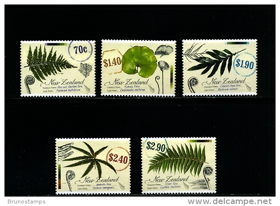 NEW ZEALAND - 2013  NATIVE  FERNS  SET  MINT NH - Ongebruikt