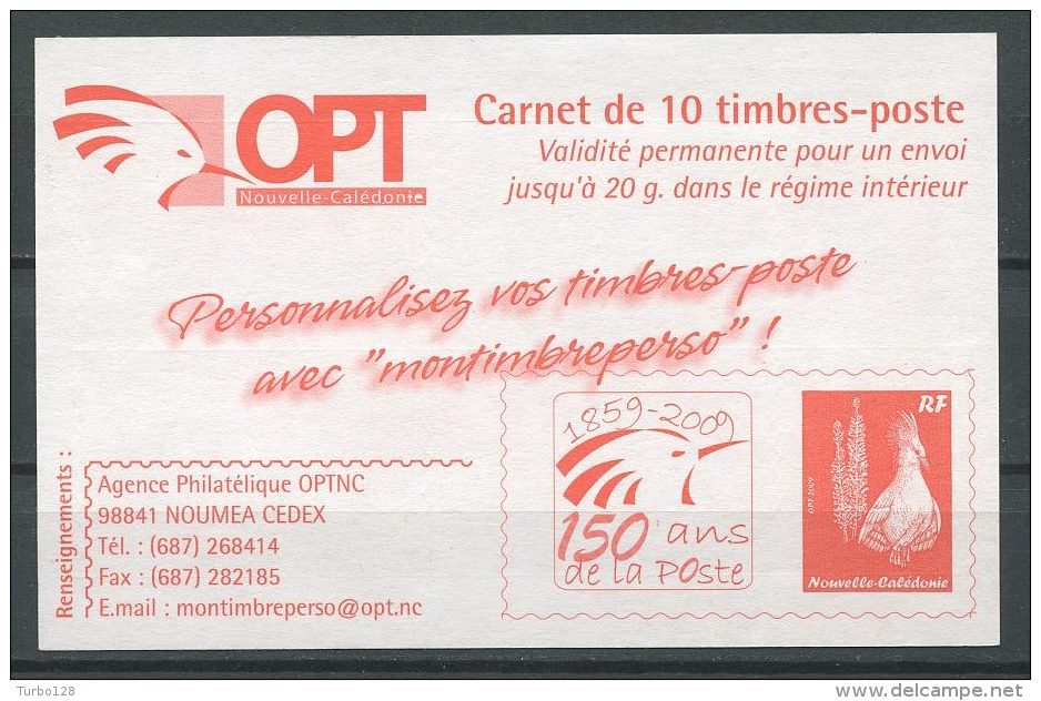 CALEDONIE 2010 Carnet N° C1085 - 3  25.05.10 ** Neuf = MNH Superbe Cote 110 € Faune Oiseaux Birds Le Cagou Fauna Animaux - Booklets