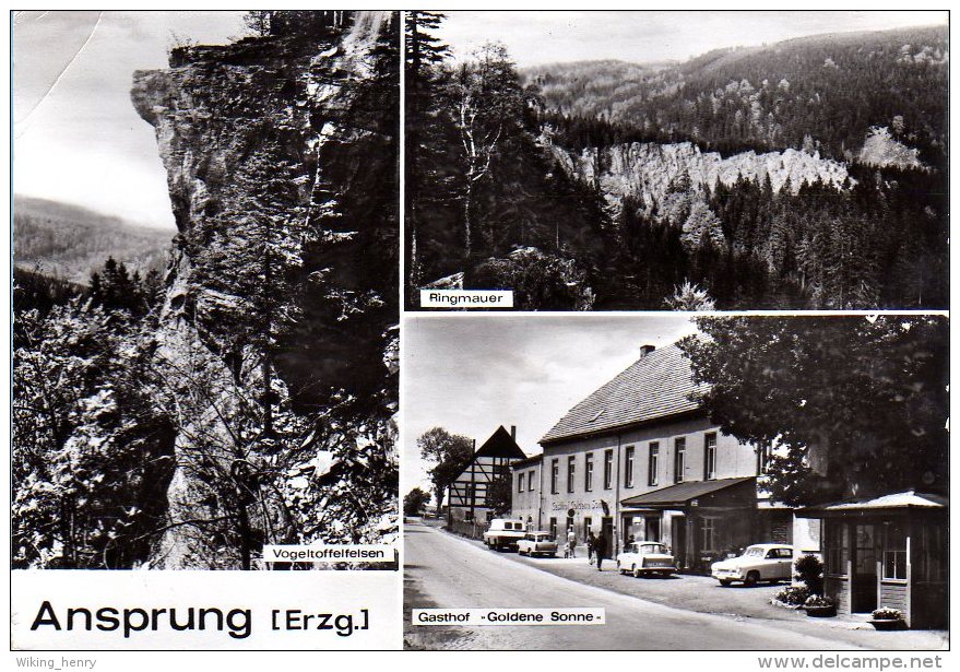 Marienberg Zöblitz Ansprung - S/w Mehrbildkarte 2 - Marienberg