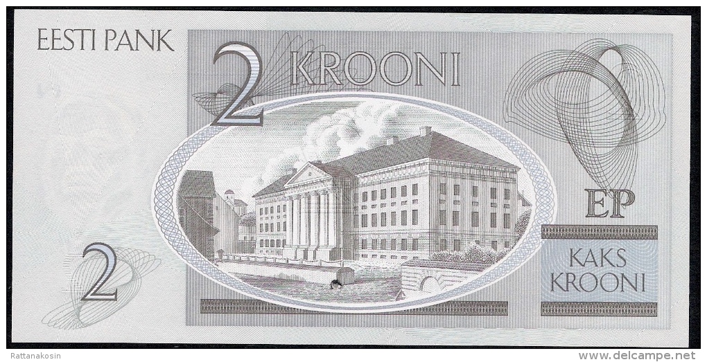 ESTONIA  P85b  2  KROONI   2007 #CJ     UNC. - Estland