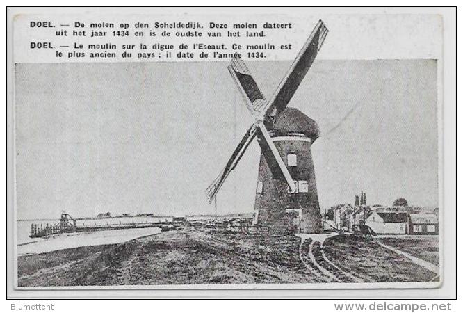 CPA Belgique Belgie Moulin à Vent Non Circulé Doel - Other & Unclassified