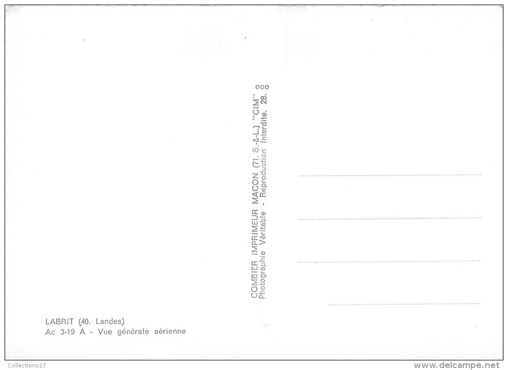 40-LABRIT- VUE GENERALE AERIENNE - Labrit