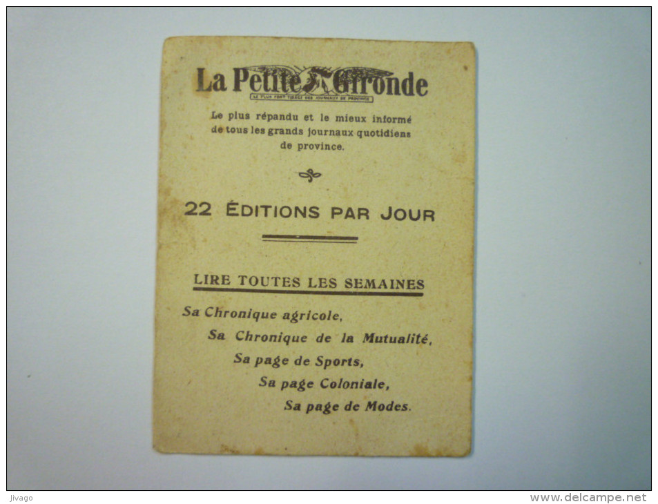 LA PETITE GIRONDE  :  Petit CALENDRIER PUB  1925   - Klein Formaat: 1921-40
