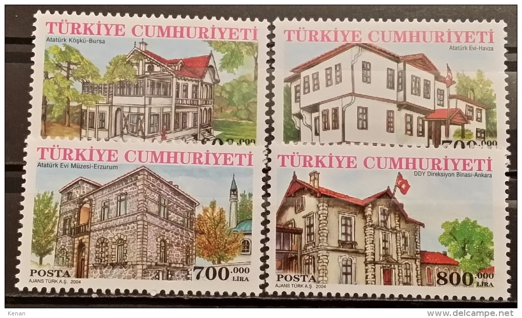 Turkey, 2004, Mi:3406/09 (MNH) - Neufs