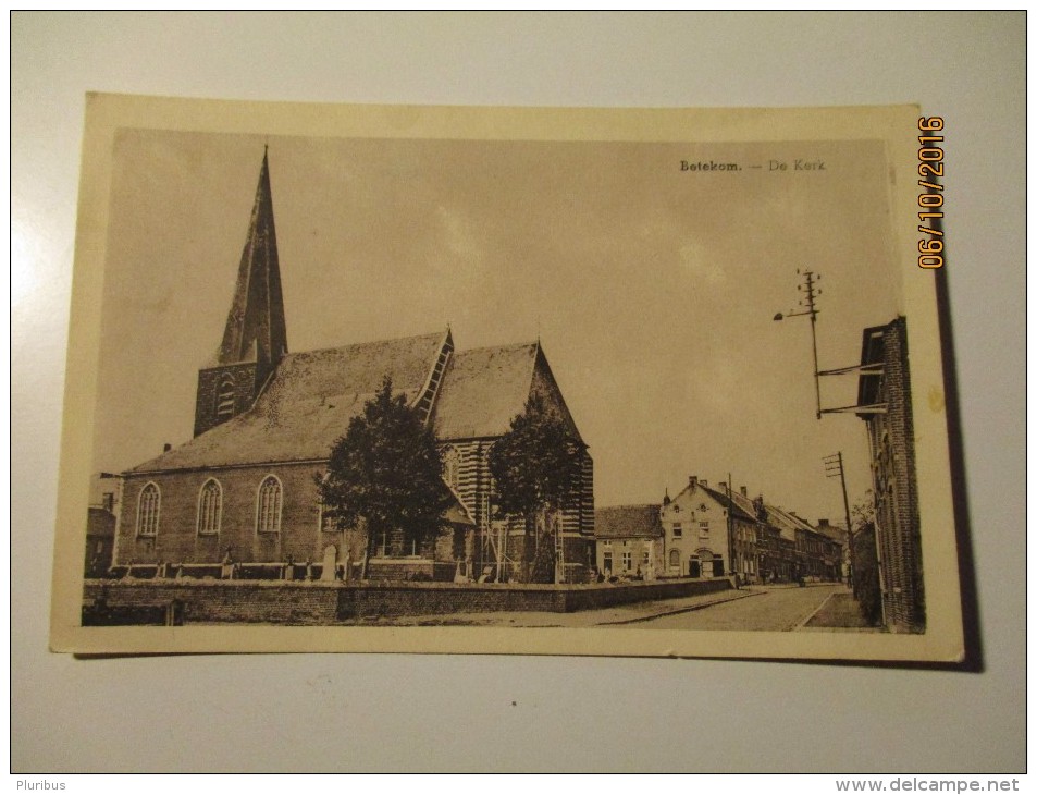 BETEKOM  DE KERK   , OLD  POSTCARD , 0 - Begijnendijk