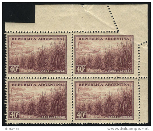 GJ.810, Corner Block Of 4 With Perforation VARIETY In The Corner, Excellent And Very Nice! - Sonstige & Ohne Zuordnung