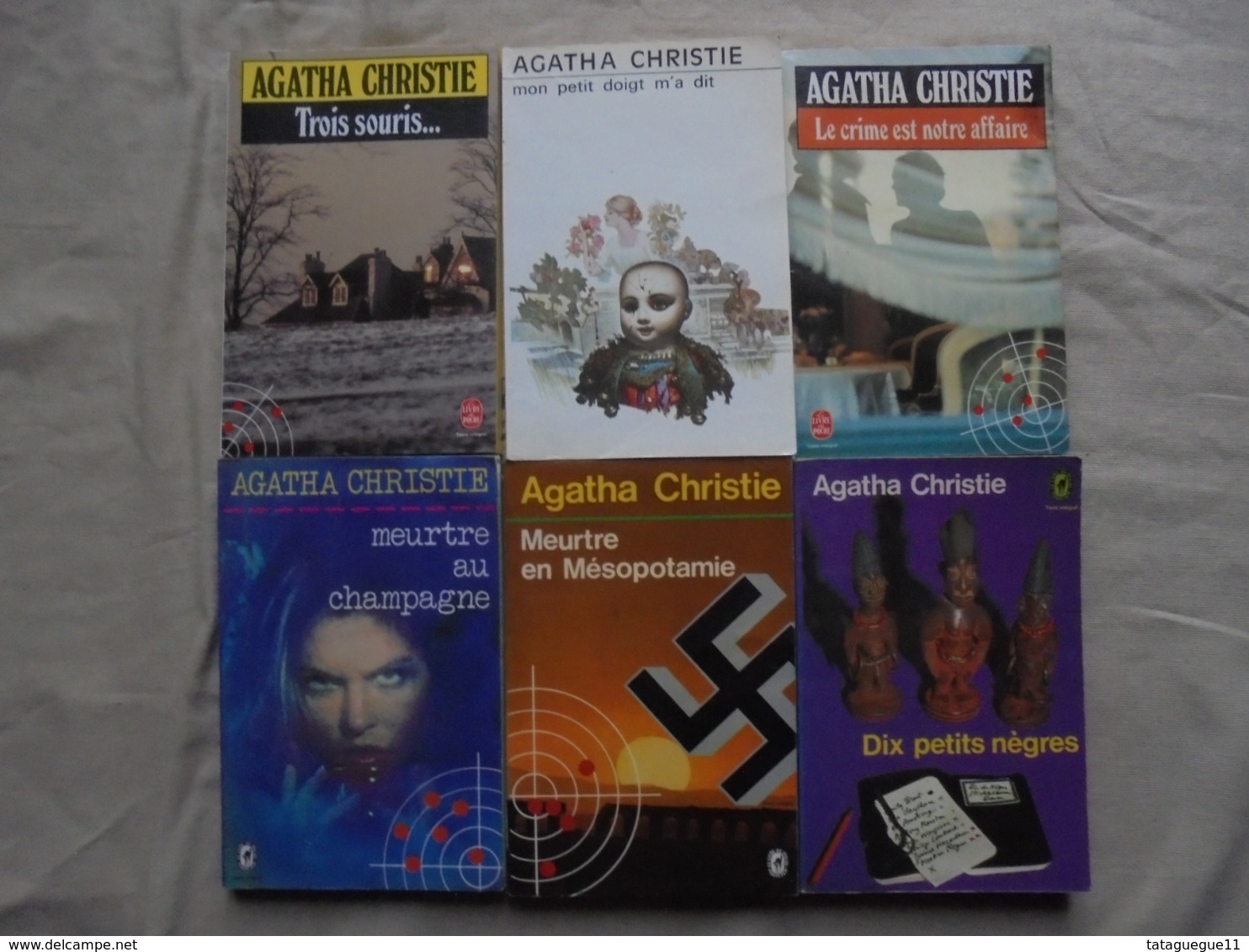 Vintage - Petit Lot - 6 Livres Agatha Christie - Collections Diverses Années 70/80 - Agatha Christie