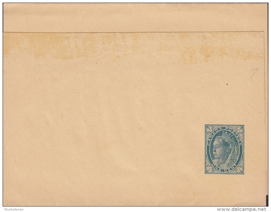 Canada Postal Stationery Ganzsache Entier 1c. Victoria Wrapper Streifband Bande Journal Unused - 1860-1899 Victoria