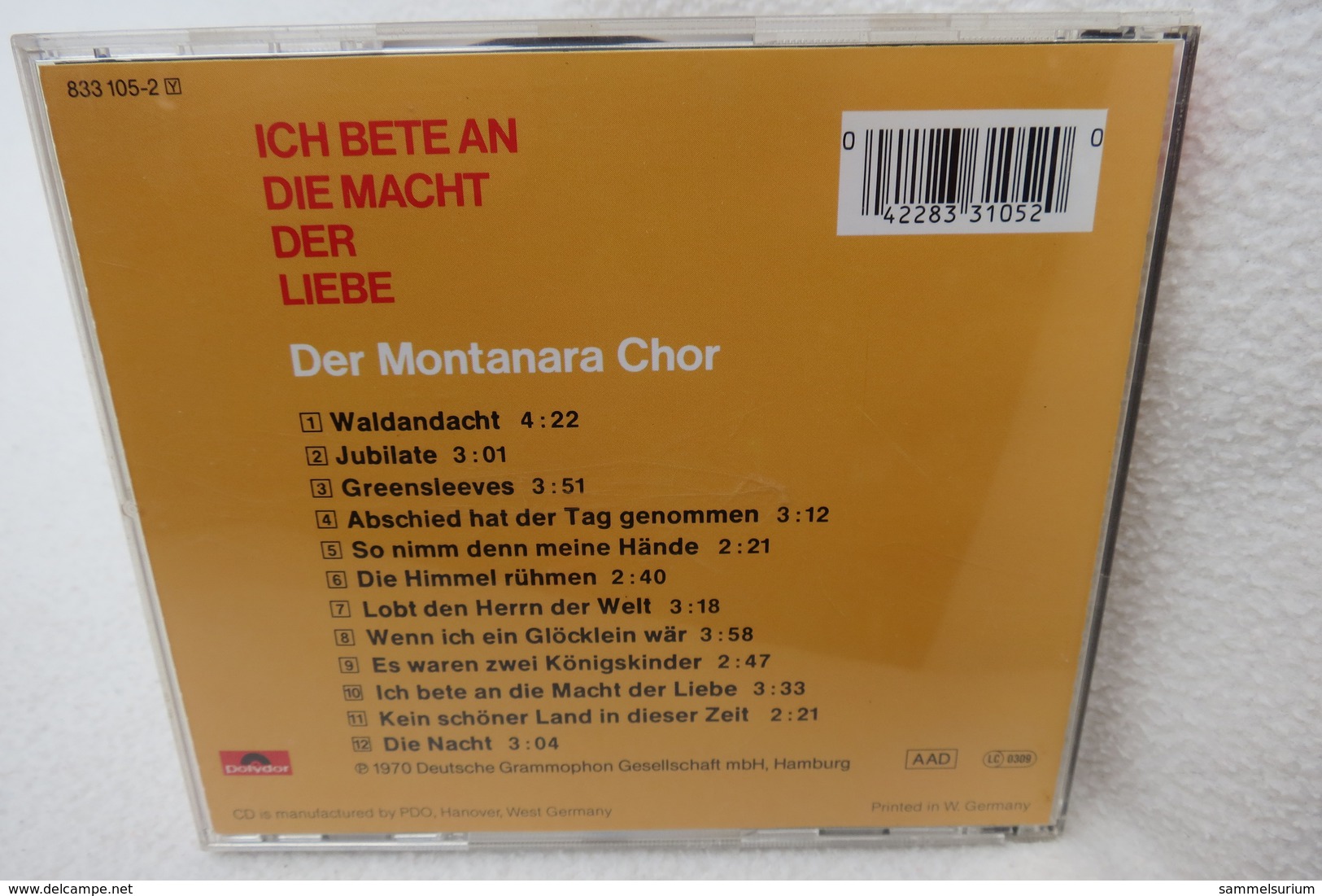 CD "Der Montanara Chor" Ich Bete An Die Macht Der Liebe - Chants Gospels Et Religieux