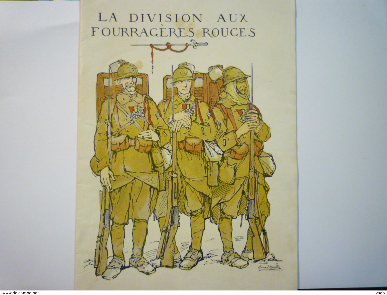 LA DIVISION Aux FOURRAGERES ROUGES  (1ère Division  MAROCAINE) X - Französisch