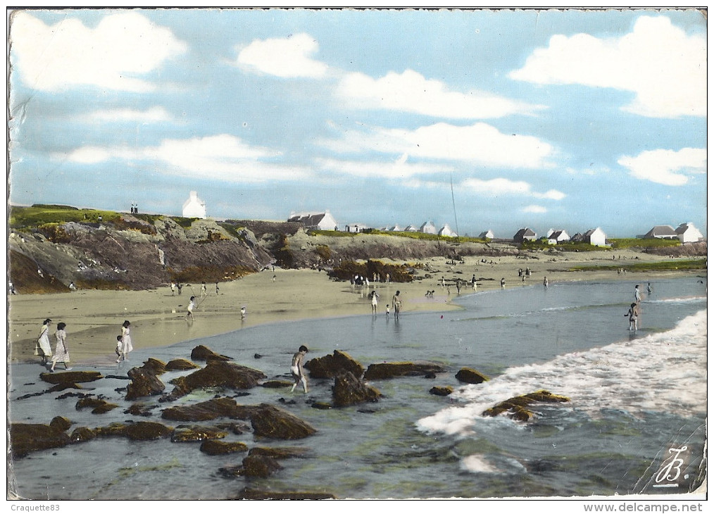 PLOZEVET   LA PLAGE DU GORED   CPSM  Carte Animée - Plozevet