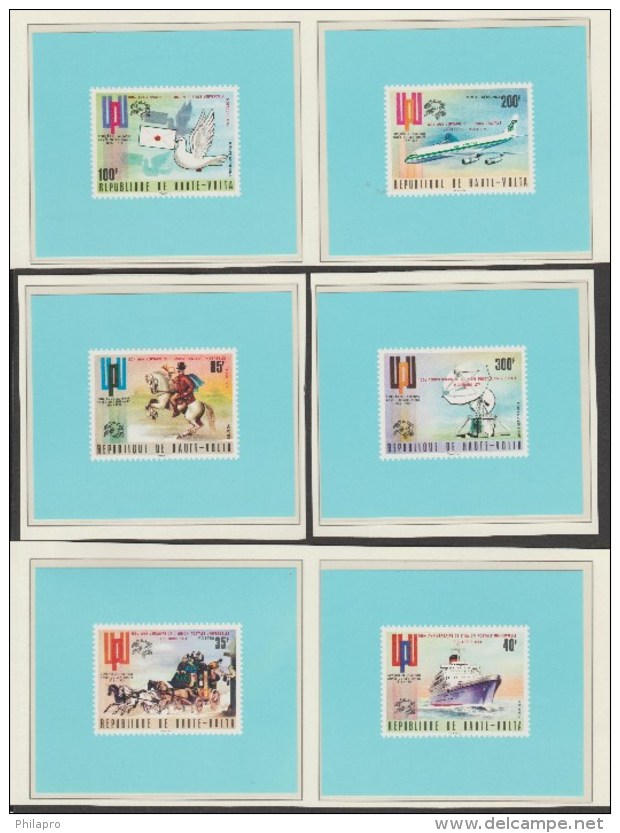 HAUTE VOLTA  DENT/NON DENT./ 3 Scans / UPU 1974  **MNH VF  Réf  G338 GF - UPU (Union Postale Universelle)