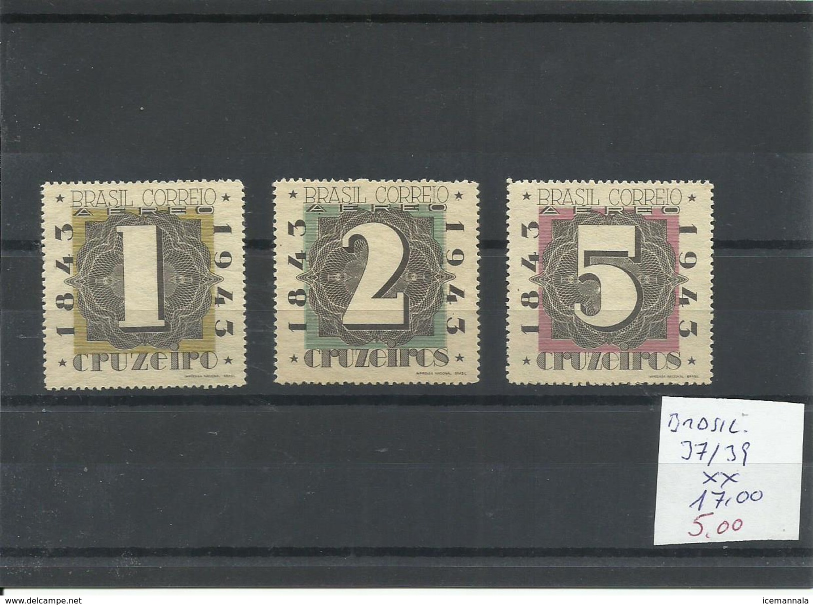 BRASIL  37/39   MNH  * - Unused Stamps