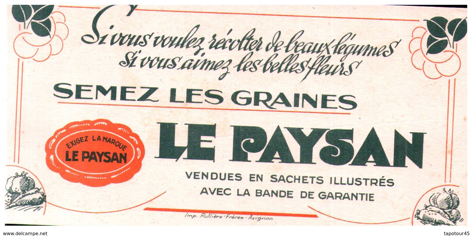 Gr/Buvard   Graines Le Paysan (N= 1) - Farm