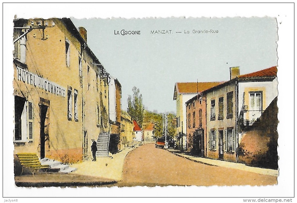 MANZAT  (csm 63) La Grande Rue - Hôtel Du Commerce -   - L 1 - Manzat