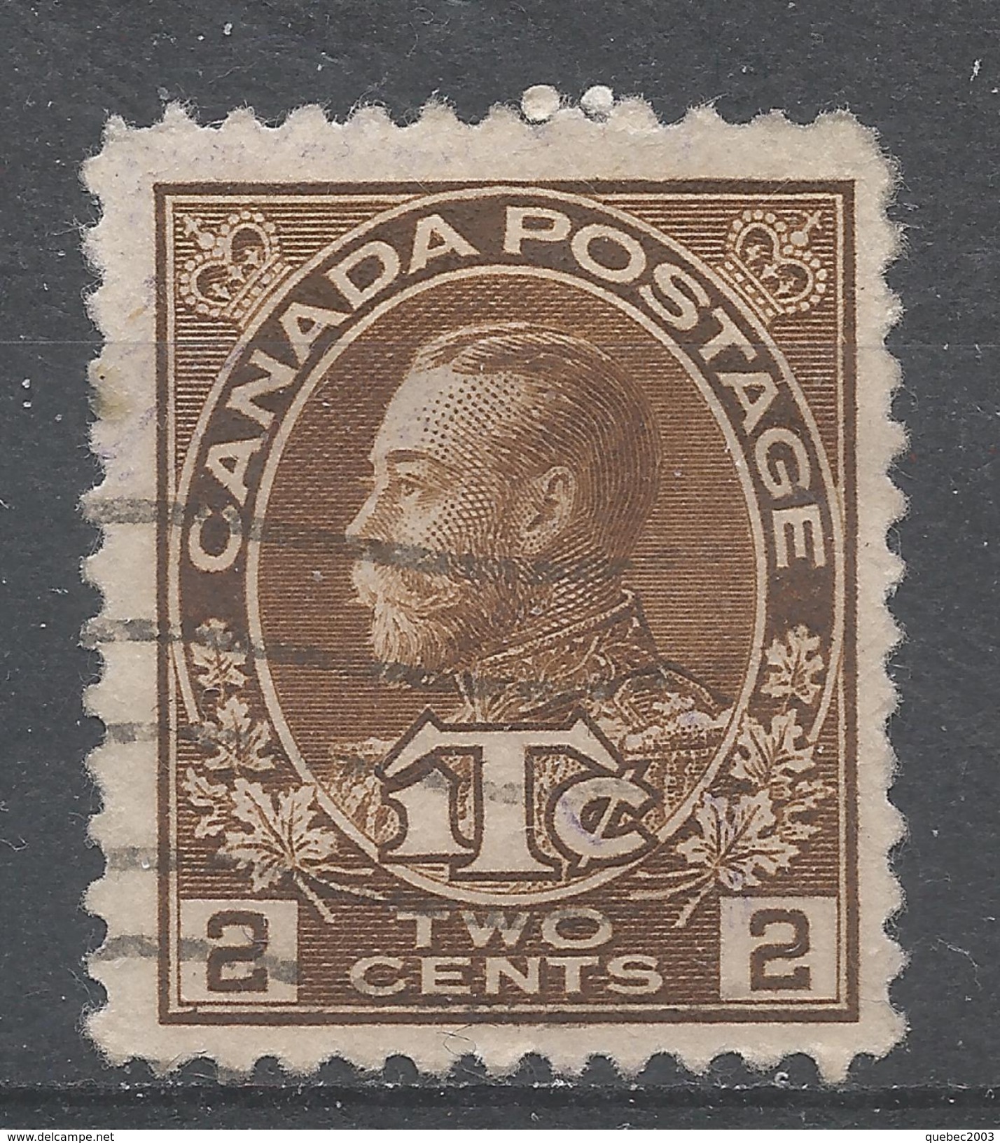 Canada 1916. Scott #MR4 (U) War Tax - Sellos De Impuesto De Guerra