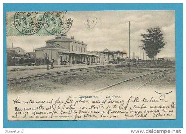 CPA 10 - Chemin De Fer Train La Gare CARPENTRAS 84 - Carpentras