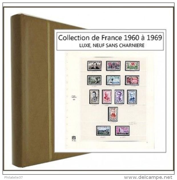 Timbre Collection De France 1960 à 1969 Complet LUXE, NEUF SANS CHARNIERE** - Collections