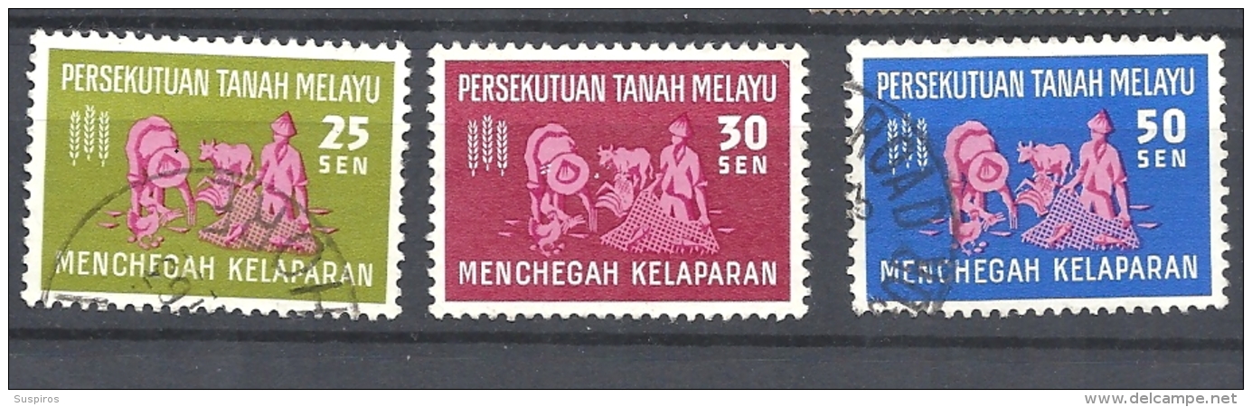 MALESIA   -FEDERATION OF MALAYA    1963 Freedom From Hunger Campaign     USED - Fédération De Malaya