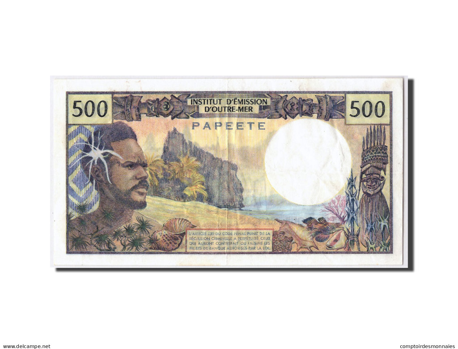 Billet, Tahiti, 500 Francs, 1977, KM:25b2, NEUF - Papeete (French Polynesia 1914-1985)