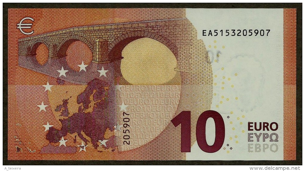 France - 10 Euro - E004 I3 - EA5153205907 - Draghi - UNC - 10 Euro