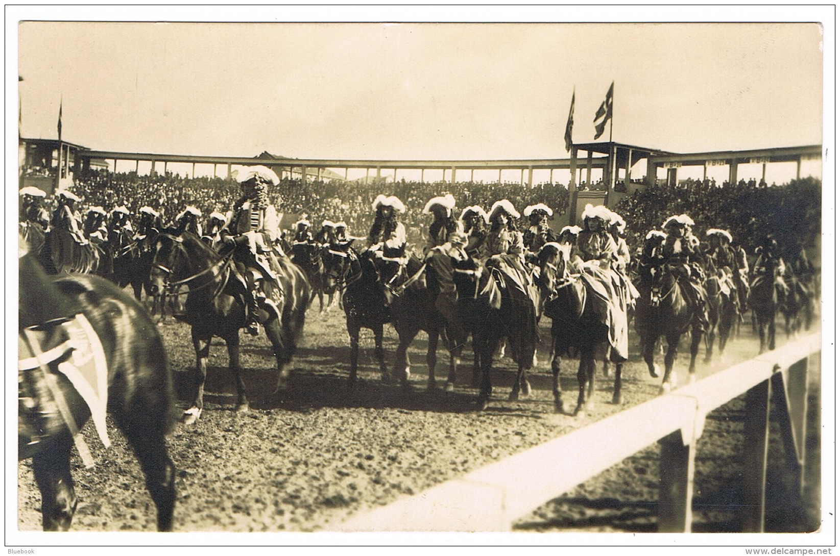 RB 1124 - 1928 Real Photo Postcard - Torino Turin Italy Esposizione - Carosello Storico - Exhibitions