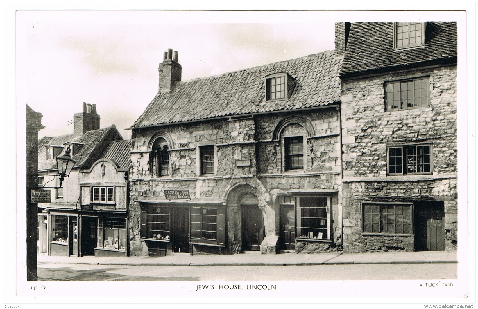 RB 1124 - Raphael Tuck Real Photo Postcard - Jews House &amp; Antique Shop Lincoln - Lincoln