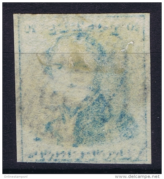 Belgium:  OBP Nr 2 C Milk Blue - 1849 Hombreras