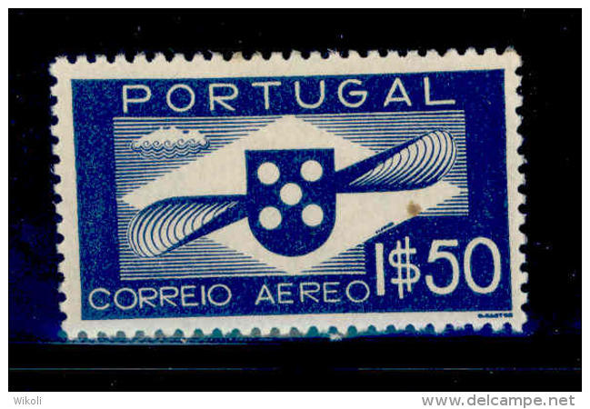 ! ! Portugal - 1936 Air Mail 1$50 - Af. CA 01 - MH - Ungebraucht