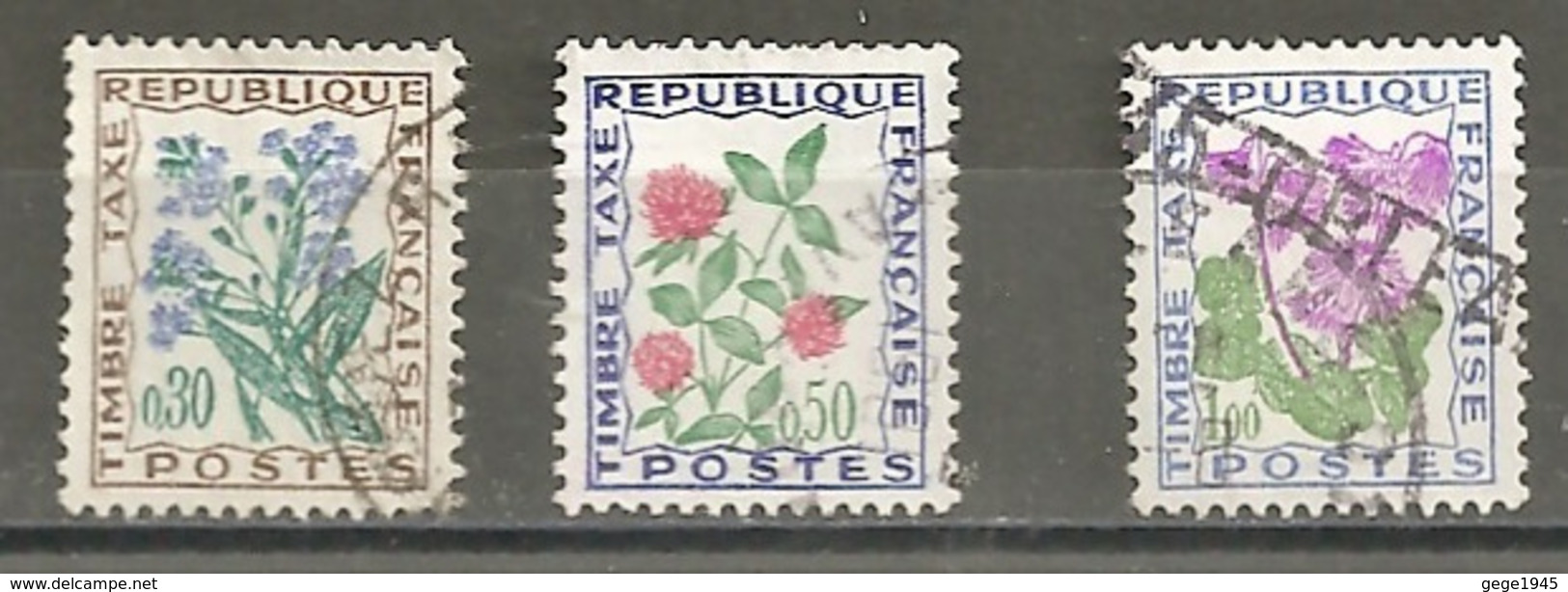 Taxes  N°    99 - 101 - 102  -  Oblitérés  -  Fleurs Des Champs - 1960-.... Afgestempeld