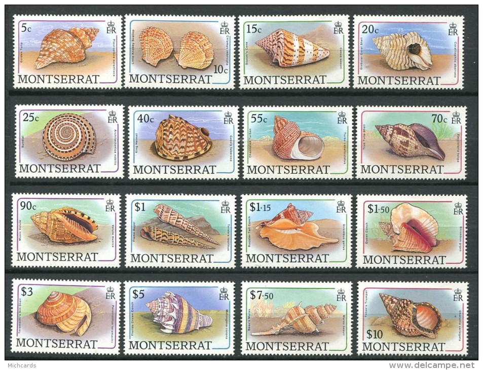 159 MONTSERRAT 1988 - Yvert 676/91 - Coquillage - Neuf ** (MNH) Sans Trace De Charniere - Montserrat