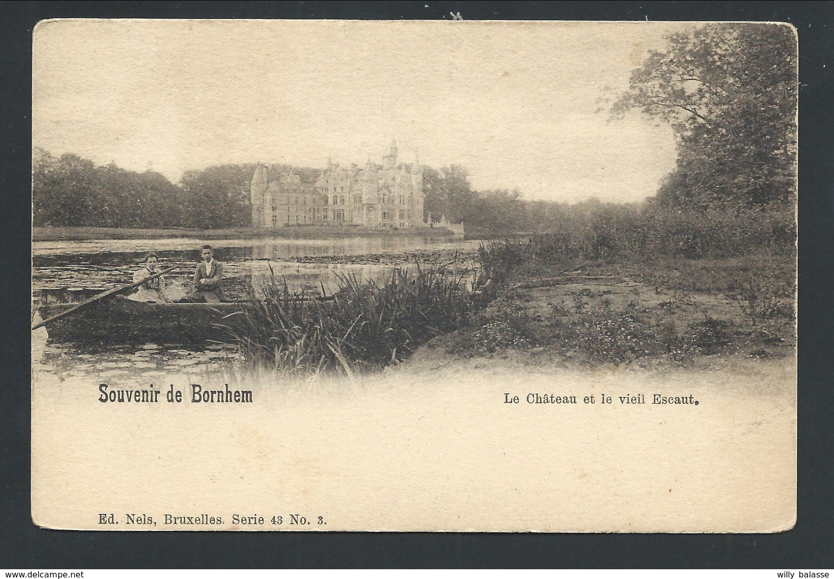 +++ CPA - Souvenir De BORNHEM - BORNEM - Le Château Et Le Vieil Escaut - Kasteel - Nels Série 43 N° 3  // - Bornem