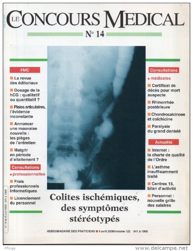 Le Concours Médical , Avril 2000 - Geneeskunde & Gezondheid