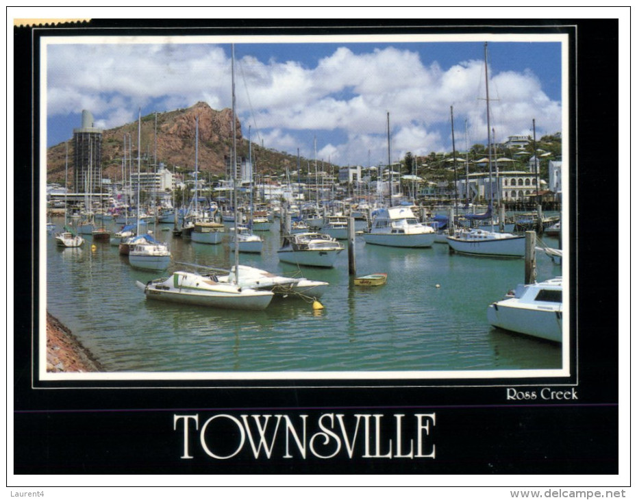 (326) Australia - QLD - Townsville (with Folded Stamp At Back Of Edge Of Card ) - Townsville