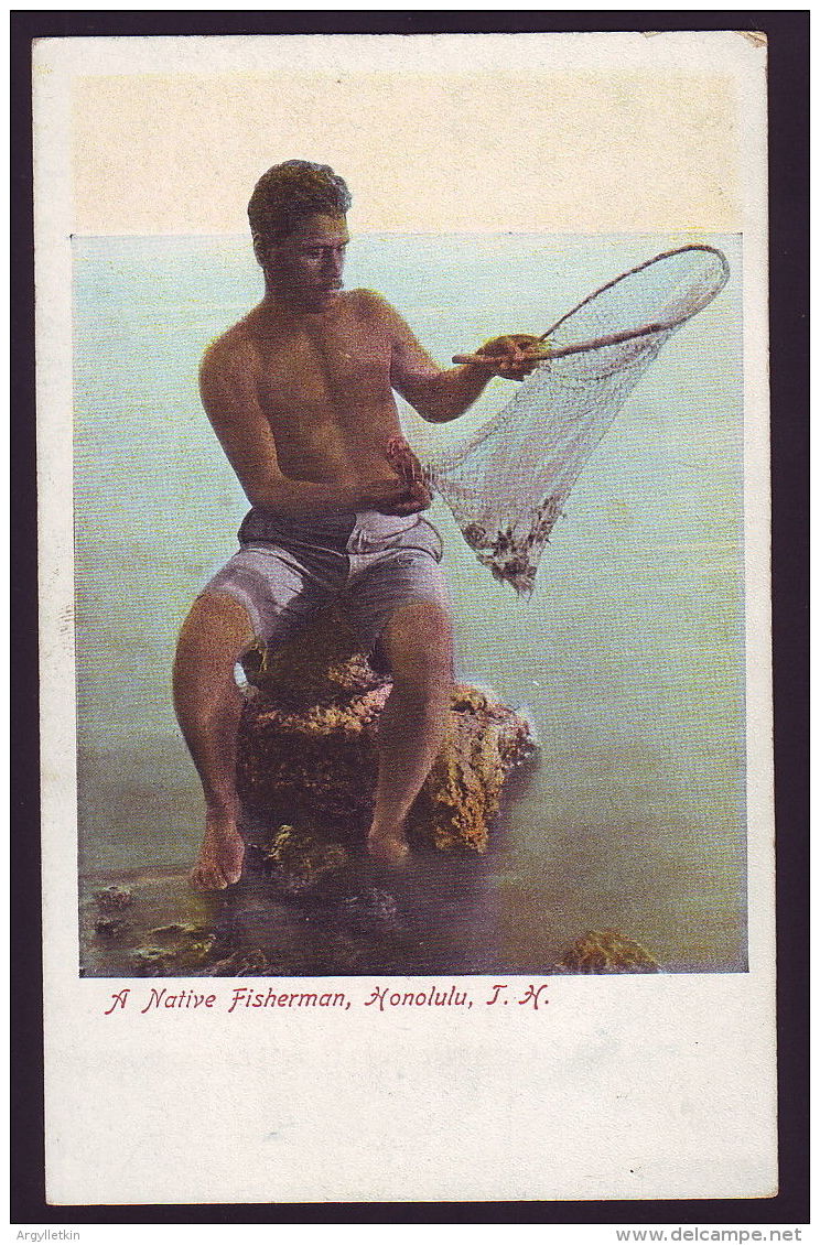 HAWAII FISHERMAN POSTCARD - Oceanië