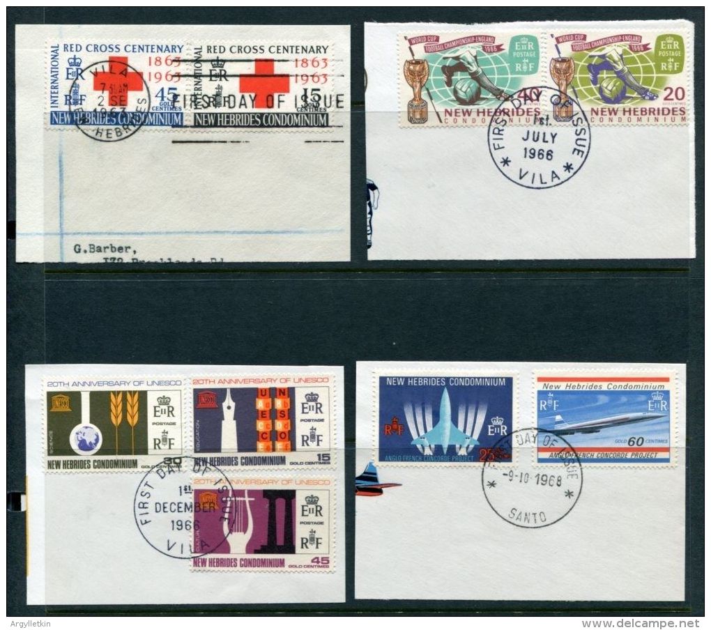 NEW HEBRIDES 1963-1980 POSTMARK COLLECTION - Oblitérés