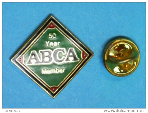 1 PIN'S  //  ** ABCA ** 50 YEAR ** AMERICAN BASEBALL COACHES ASSOCIATION ** - Honkbal