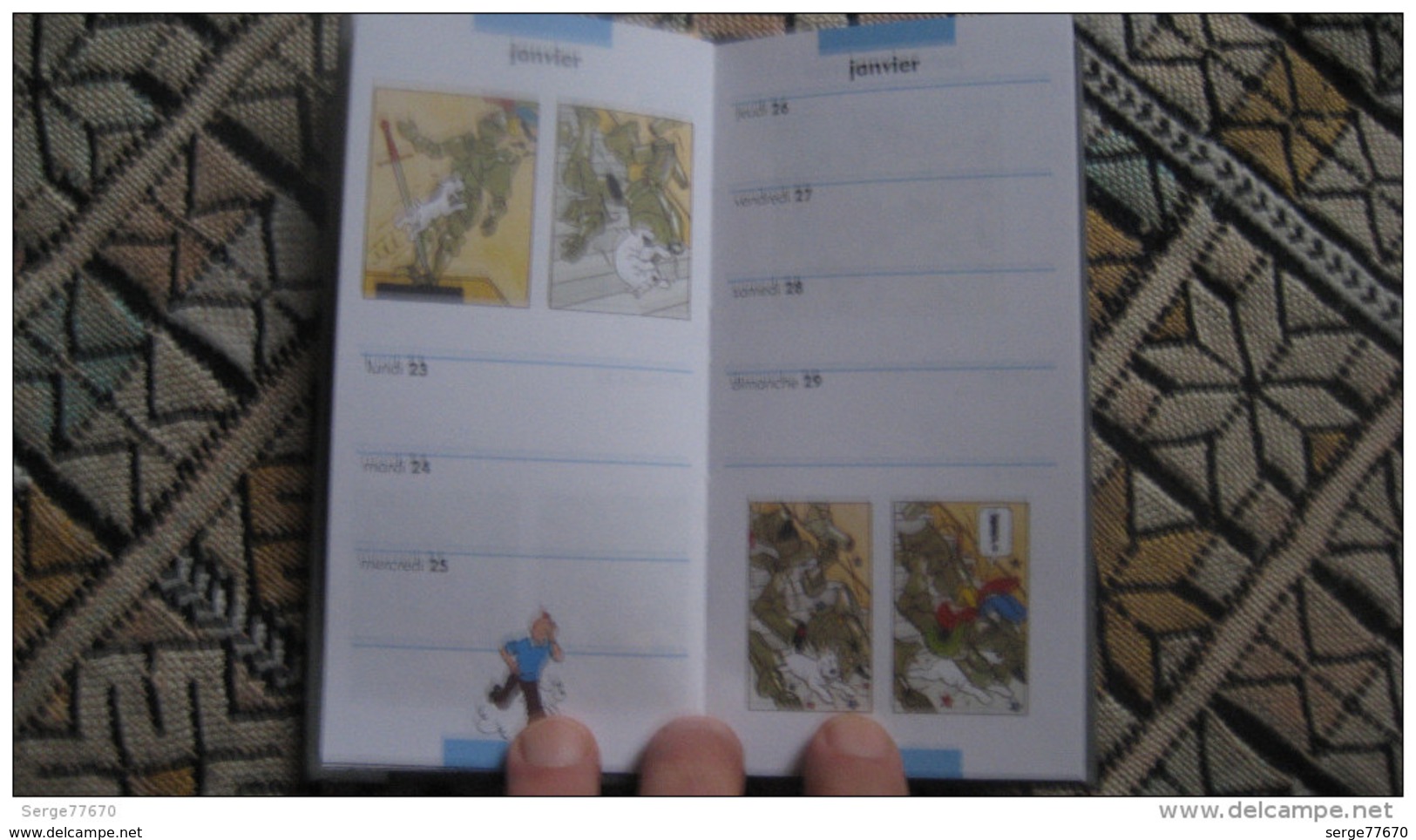 Agenda De Poche Tintin 1995 Hergé Haddock Casterman Milou Calendrier Moulinsart - Agendas & Calendarios