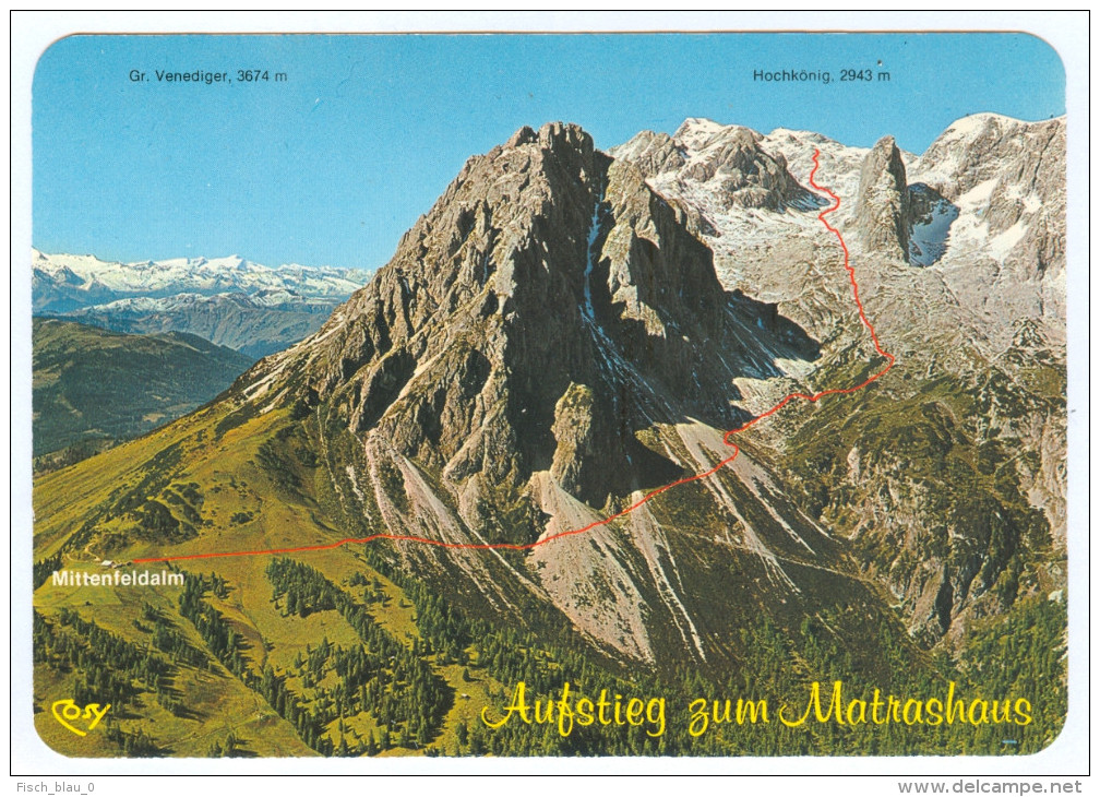 AK Salzburg 5505 Mühlbach Am Hochkönig Bei Bischofshofen Matrashaus Mittenfeldalm Groß Venediger Großvenediger Pongau A. - Mühlbach Am Hochkönig