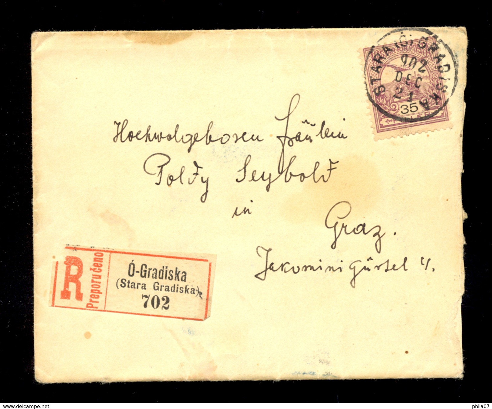 Hungary, Croatia - Small Size Registered Sent Letter / 3 Scans - Autres & Non Classés