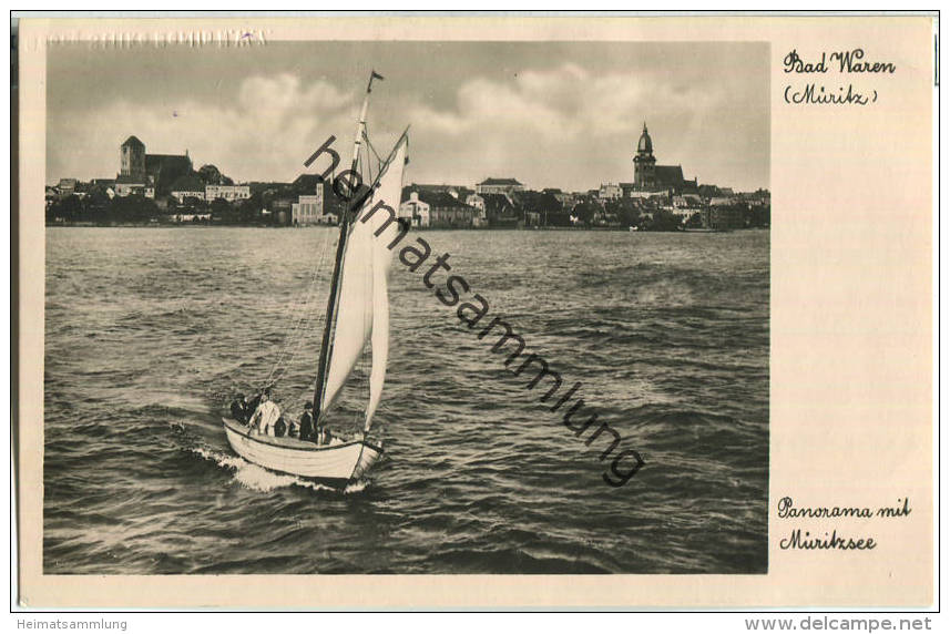 Waren - Müritz - Segelboot - Foto-Ansichtskarte - Verlag J. Goldiner Berlin - Waren (Mueritz)