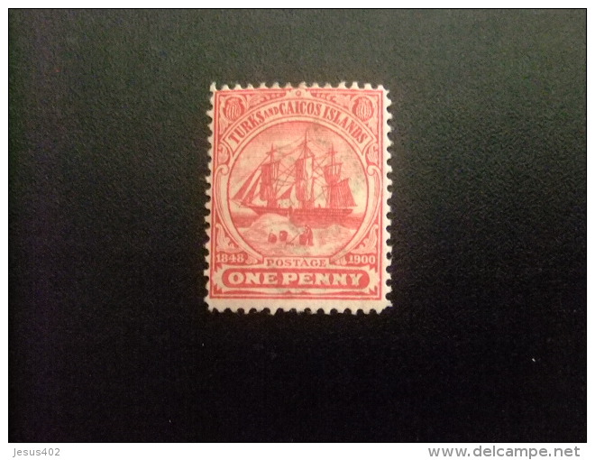 Turks And Caicos Islands 1893 - 95 Sailing Ship Yvert N&ordm; 35 * MH - Turks E Caicos