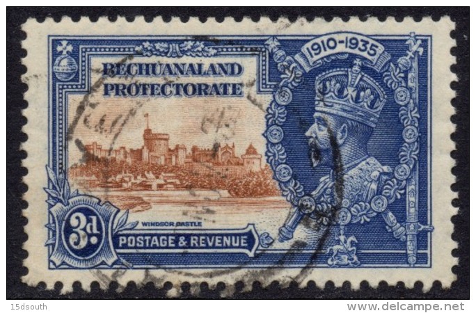 Bechuanaland Protectorate - 1935 Silver Jubilee 3d (o) # SG 113 - 1885-1964 Bechuanaland Protectorate