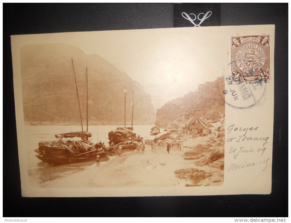 Chine , Carte D Isuang 1909 Pour Nice - Storia Postale