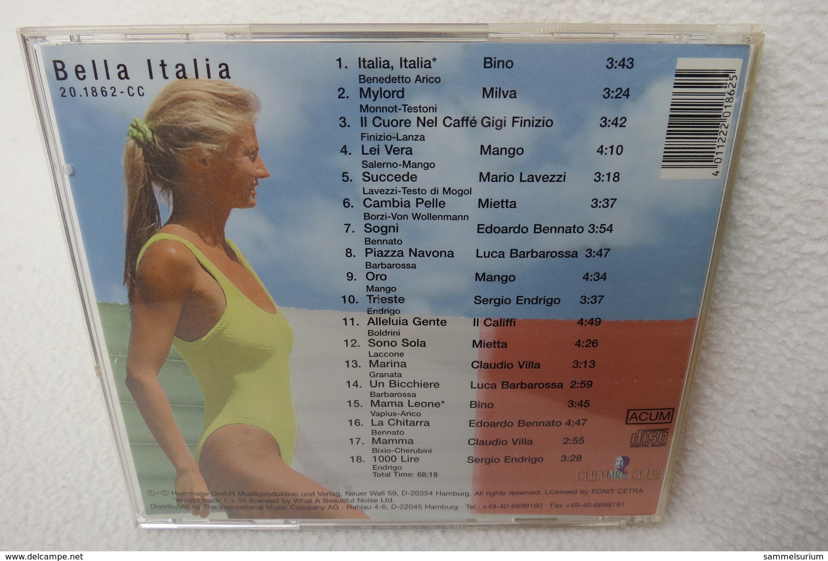 CD "Bella Italia" - Autres - Musique Italienne