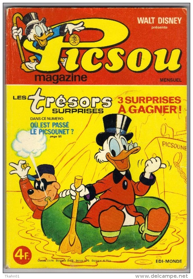 PICSOU MAGAZINE N° 74 " EDI-MONDE " DE 1978 - Picsou Magazine