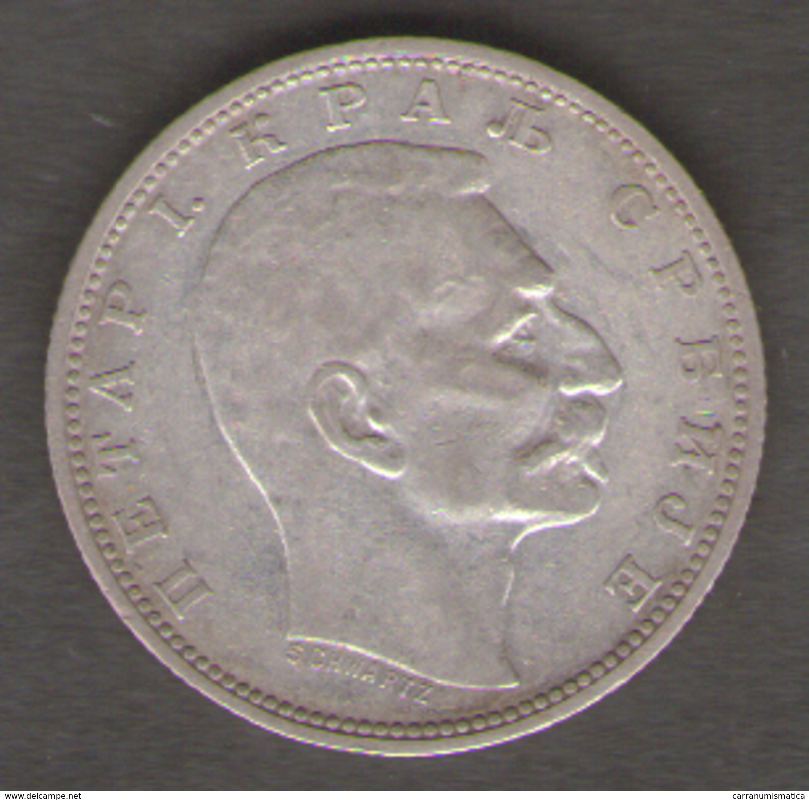 SERBIA 1 DINAR 1912 AG SILVER - Serbien